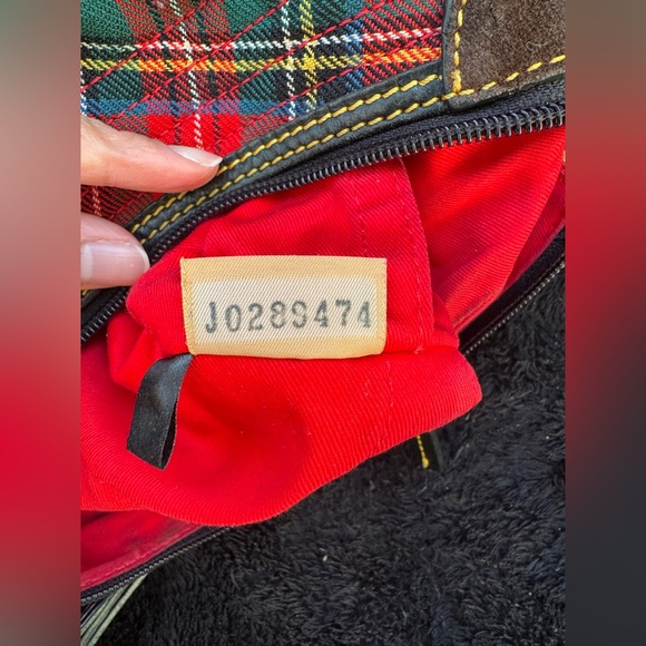 EUC  Retail $350 Dooney & Bourke Red Tartan Shoulder Bag - Picture 8 of 13